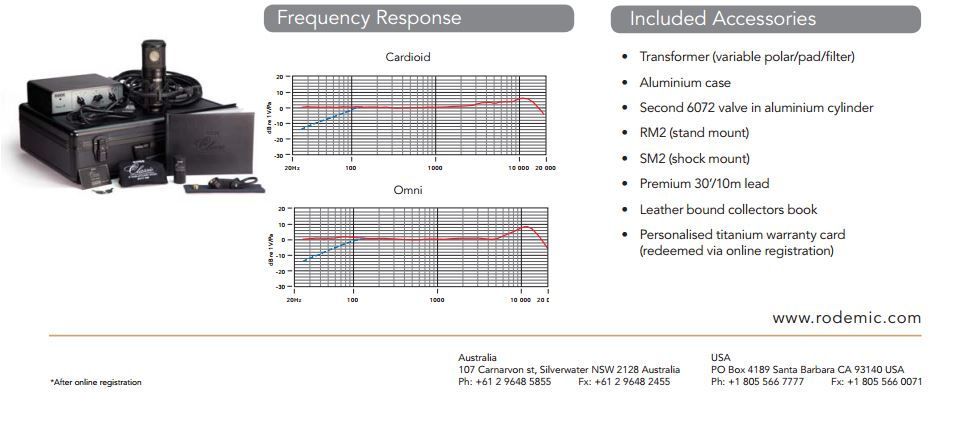 rode-classic-II-limited-edition_Data Sheet1